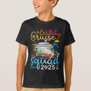 T-shirt Équipe de croisière d'anniversaire 2025 Croisière