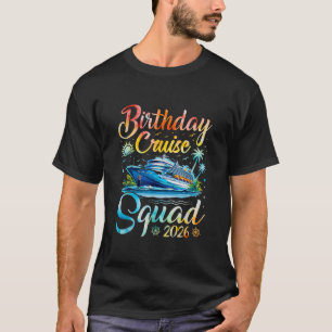 T-shirt Équipe de croisière d'anniversaire 2026 Croisière