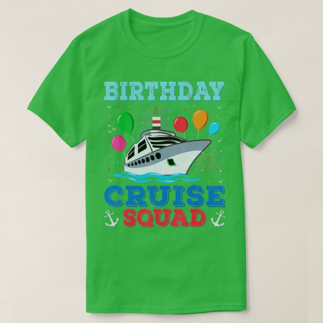 T-shirt Équipe de croisière d'anniversaire Équipe de crois (Design devant)