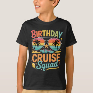 T-shirt Équipe de croisière d'anniversaire Vacances en fam