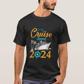 T-shirt Équipe de croisière en famille 2024 2025 Plage de 