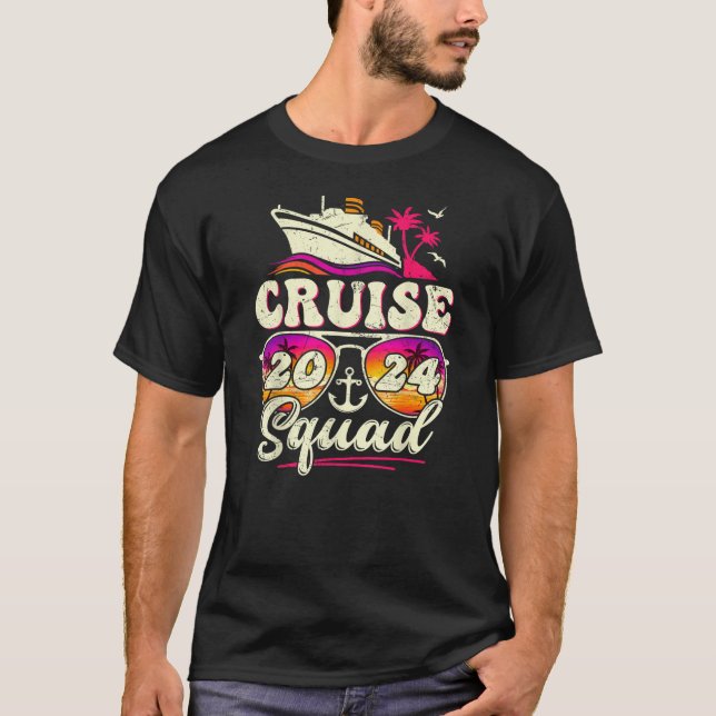 T-shirt Équipe de croisière Famille de jumelage de vacance (Devant)