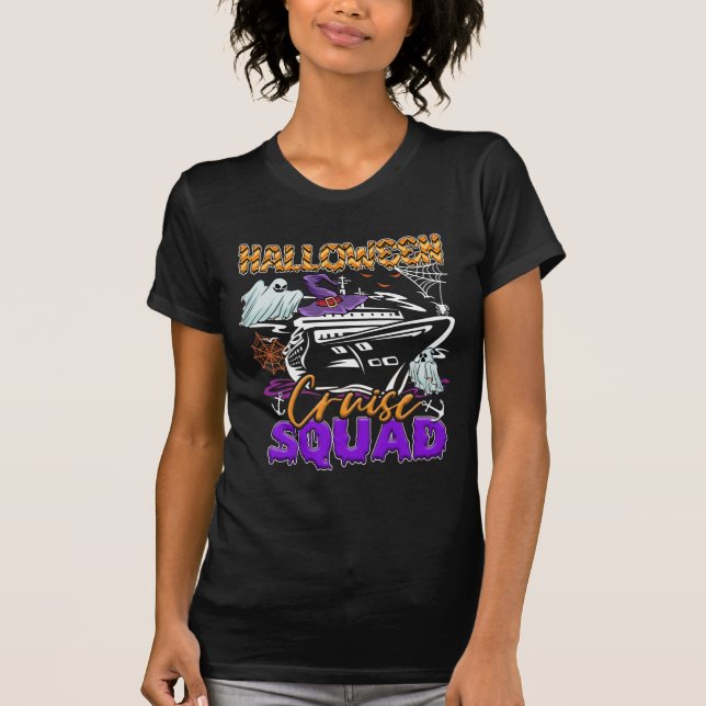 T-shirt équipe de croisière halloween (Devant)
