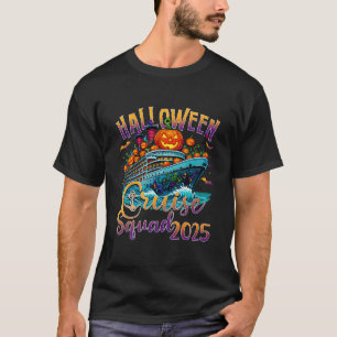 T-shirt Équipe de croisière Halloween 2025 Vacances Fami c