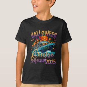 T-shirt Équipe de croisière Halloween 2025 Vacances Fami c