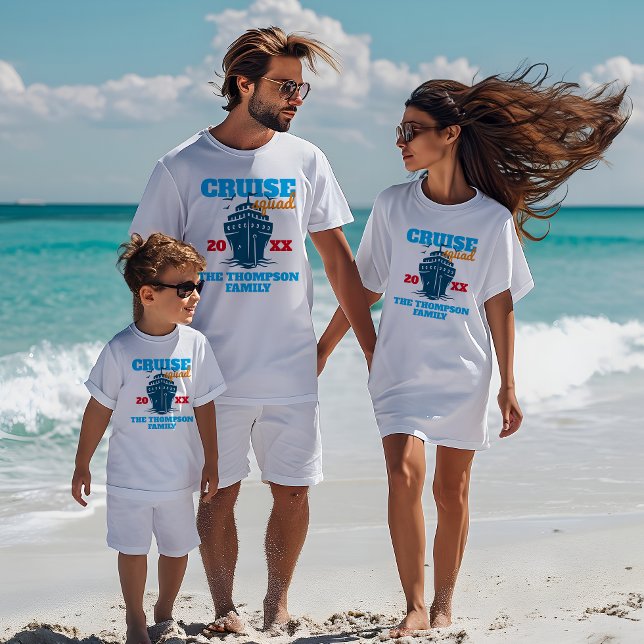 T-shirt Équipe de croisière personnalisée 2024 Groupe amus (Créateur téléchargé)