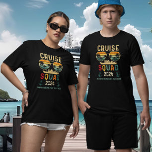 T-shirt Équipe de croisière Rétro Faire des souvenirs Grou