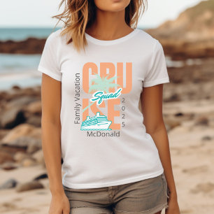T-shirt Équipe de croisière sur mesure en famille