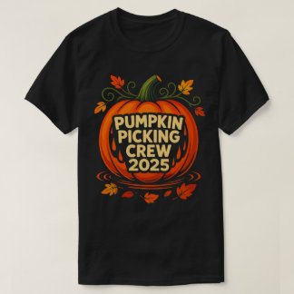 T-shirt Équipe de cueillette citrouille 2025 Halloween