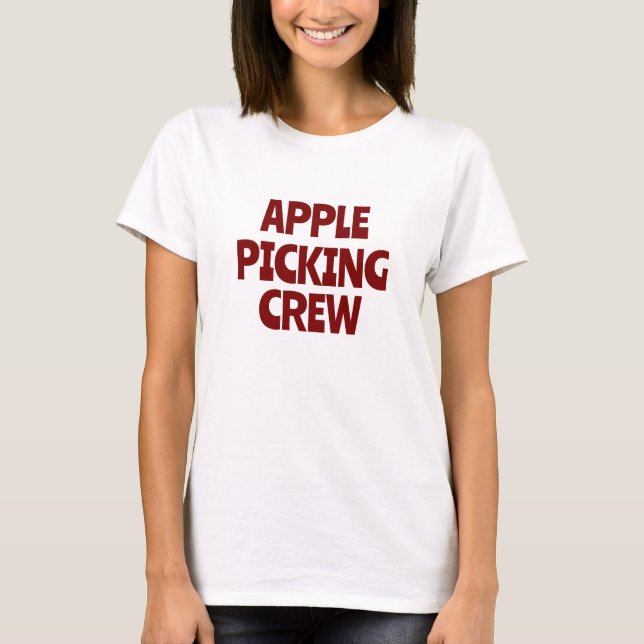 T-shirt Équipe de cueillette de pommes  (Devant)