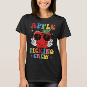 T-shirt Équipe de cueillette de pommes 2025 Récolte de ver