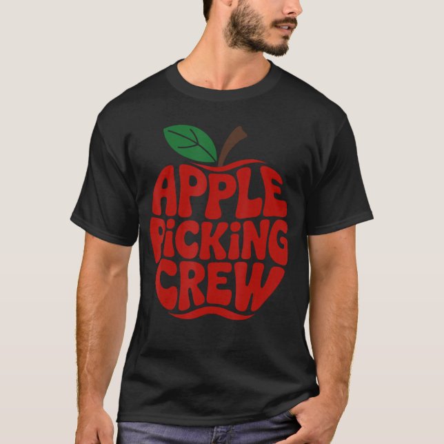T-shirt Équipe de cueillette de pommes Verger de pommes au (Devant)