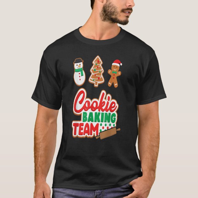 T-shirt Équipe de cuisine Cookie Crew Chemise Famille Xmas (Devant)