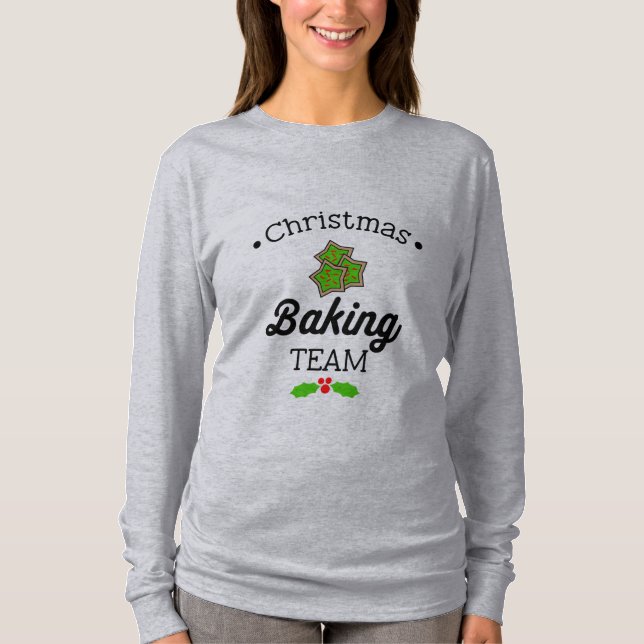 T-shirt équipe de cuisine de noël ginger snap cookie drôle (Devant)