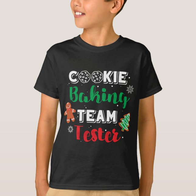 T-shirt Équipe de cuisine de Noël Tester Baker Gingerbr (Devant)