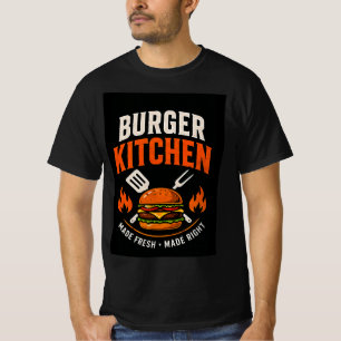 T-shirt 🍔 Équipe de cuisine du grill Burger Kitchen Resta