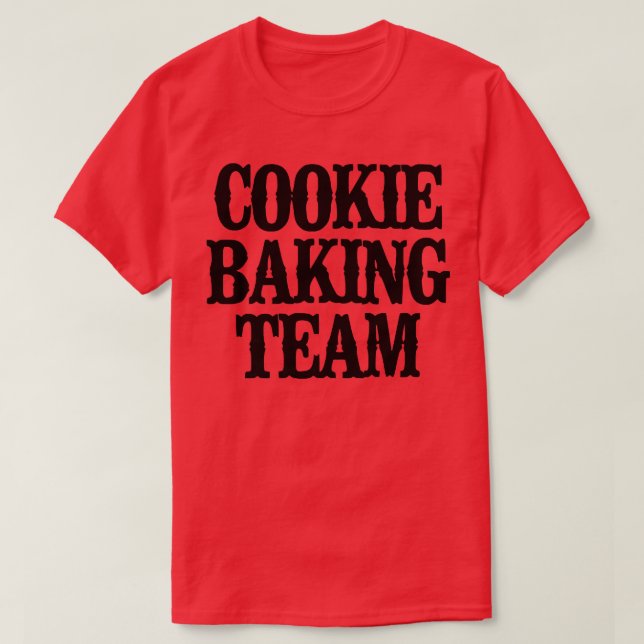 T-shirt Équipe de cuisson de biscuits amusante minimale 23 (Design devant)