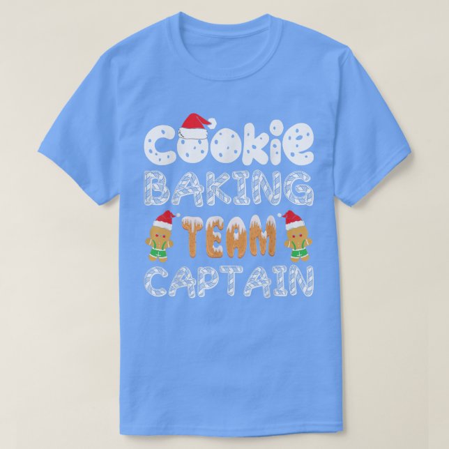 T-shirt Équipe de cuisson de biscuits Capitaine Funny Ging (Design devant)