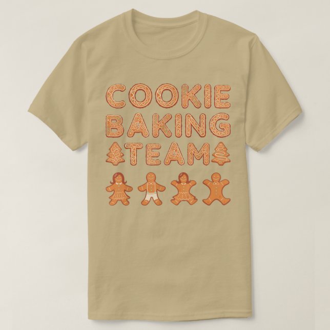 T-shirt Équipe de cuisson de biscuits, Noël laid (Design devant)