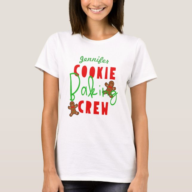 T-shirt Équipe de cuisson de biscuits plaisir cuisine de f (Devant)