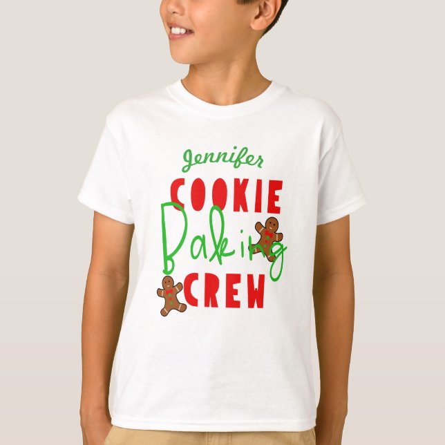 T-shirt Équipe de cuisson de biscuits plaisir cuisine de f (Devant)