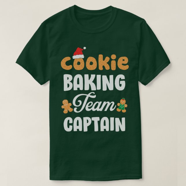 T-shirt Équipe de cuisson des biscuits Capitaine Funny Gin (Design devant)