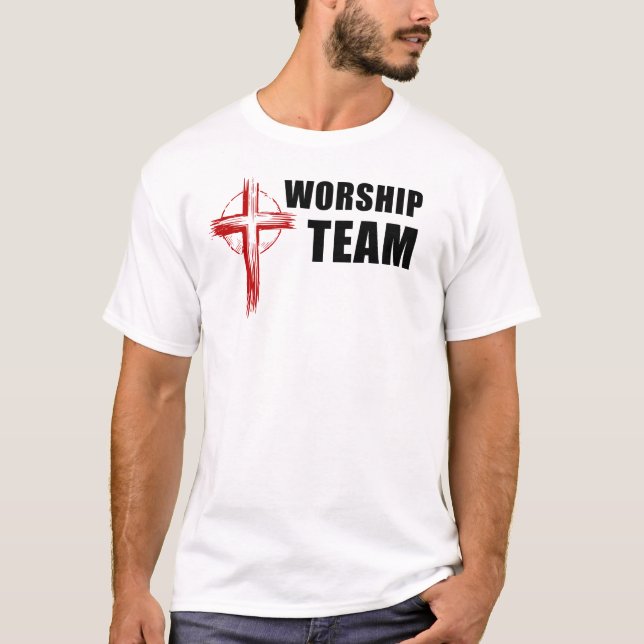 T-shirt Équipe de culte - Chorale de l'Église (Devant)