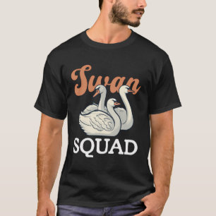 T-shirt Équipe de cygne Nature Amoureux Faune Forêt Animau