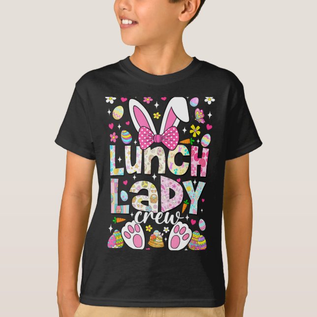 T-shirt Équipe de dame de déjeuner Funny Bunny Cafétéria F (Devant)