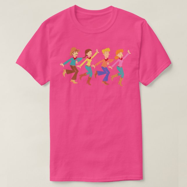 T-shirt Équipe de danse de ligne (Design devant)
