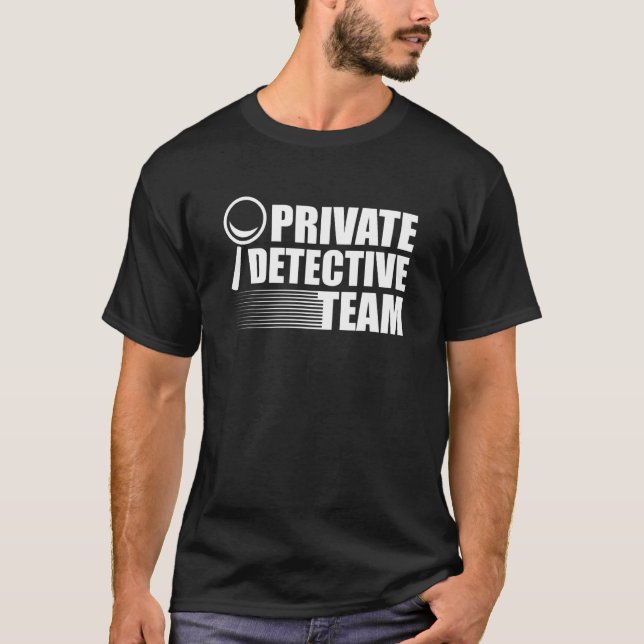 T-shirt Équipe de détective privé scène de crime science m (Devant)