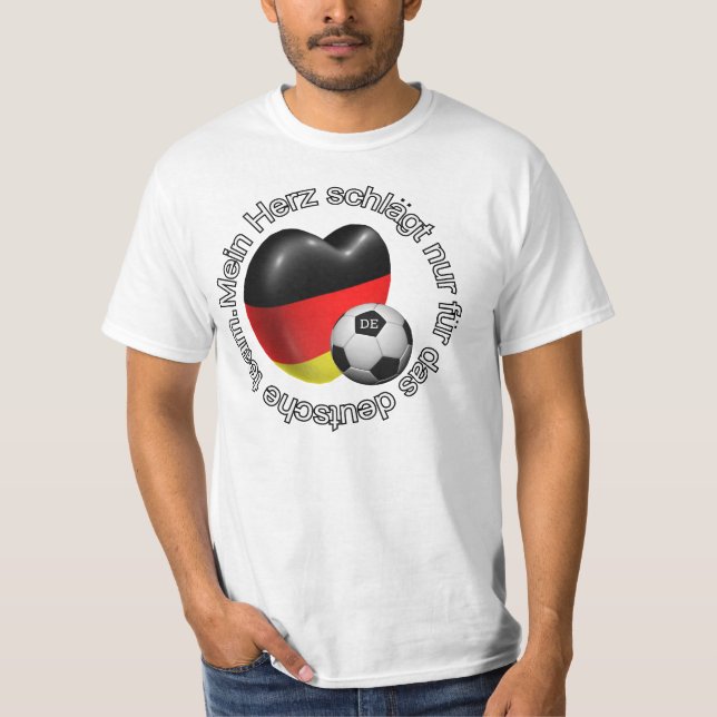 T-shirt Équipe de deutsche de la fourrure DAS de nur de (Devant)