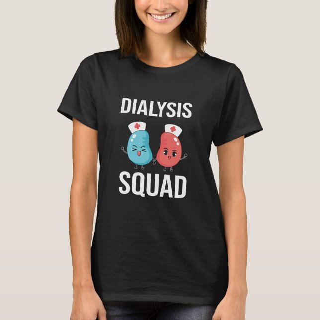 T-shirt Équipe de dialyse des infirmières (Devant)