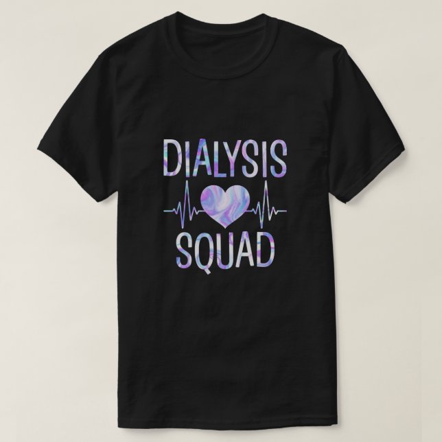 T-shirt Équipe de dialyse - Néphrologie drôle Hémodialyse (Design devant)