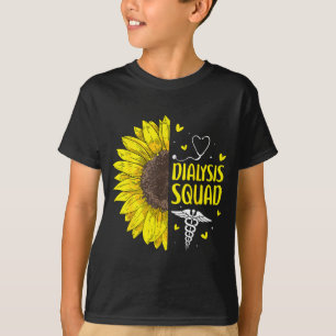 T-shirt Équipe de dialyse Tournesol Infirmière en néphrolo