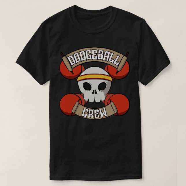 T-shirt Équipe de Dodgeball Jolly pirate (Design devant)