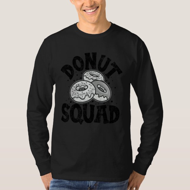 T-shirt Équipe de Donut Beignet Pour Hommes Femmes Snack 3 (Devant)