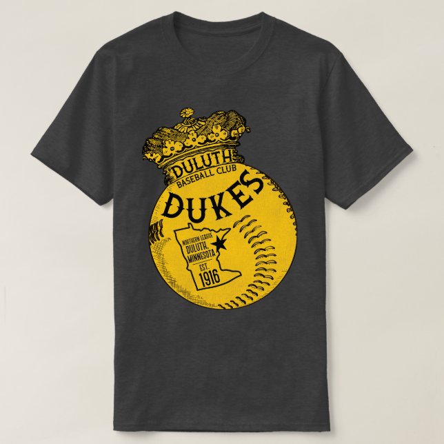 T-shirt Équipe de Duluth Dukes de baseball (Design devant)