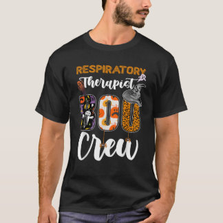 T-shirt Équipe de fantômes de thérapeute respiratoire Boo