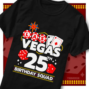 T-shirt Équipe de fête au casino pour les 25 ans de Vegas