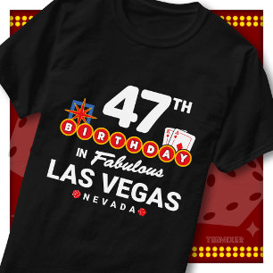 T-shirt Équipe de fête d'anniversaire des 47 ans Signe de