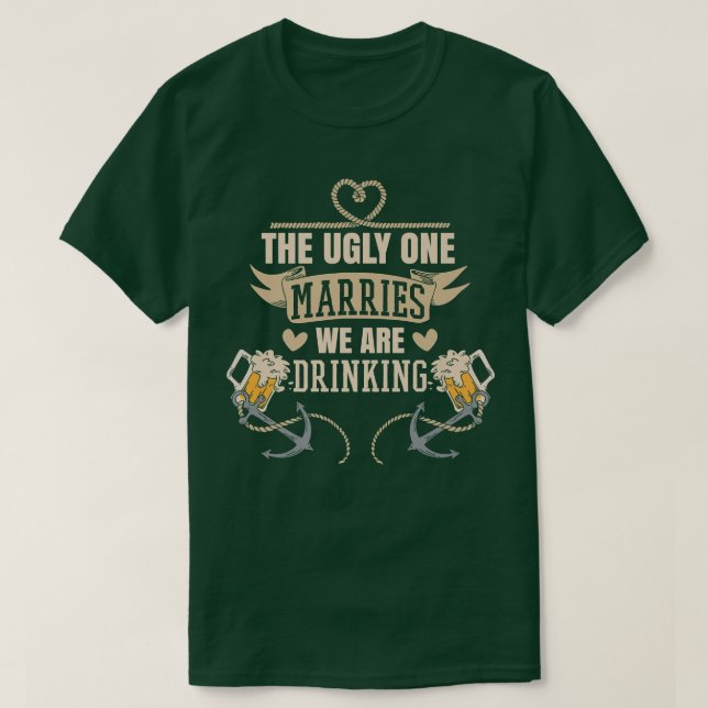 T-shirt Équipe de fête de Bachelor drôle Enterrement de vi (Design devant)