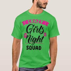 T-shirt Équipe de filles folles de nuit pour femmes, marié