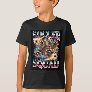 T-shirt Équipe de foot Meme Ironic Trash Panda Drôle de Bo