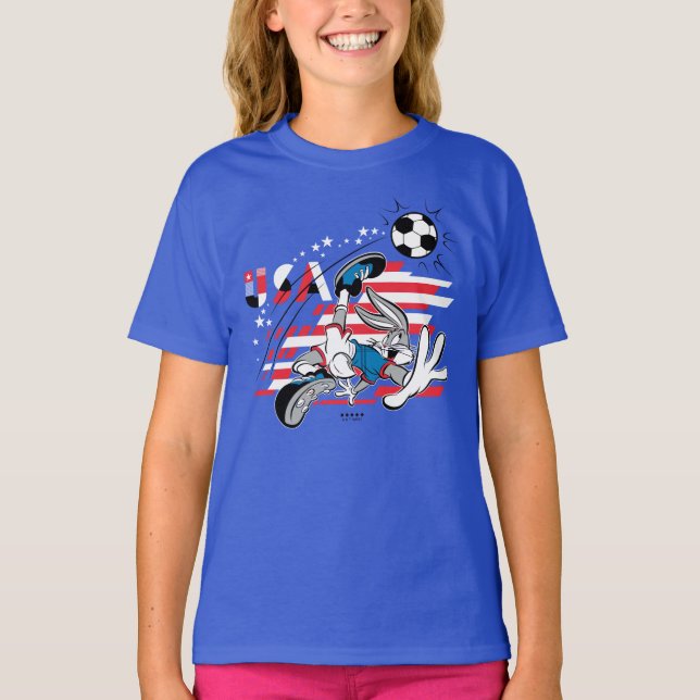 T-shirt Équipe de foot USA Graphique de BUGS BUNNY™ (Devant)