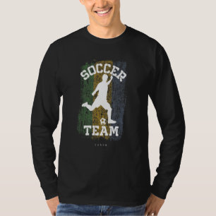 T-shirt Équipe de football à drapeau gabonais Joueur de fo
