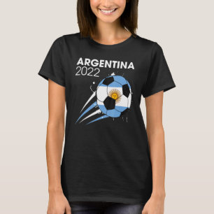 T-shirt Équipe de football argentine 2022 Supporter Drapea