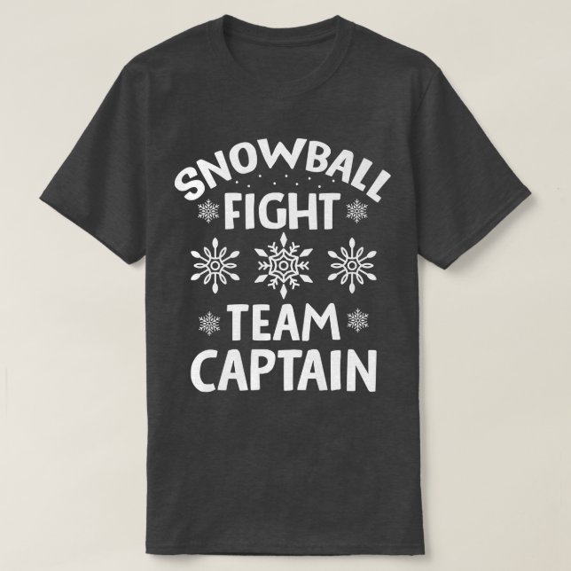 T-shirt Équipe de football Capitaine Funny Saison hivernal (Design devant)