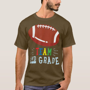 T-shirt Équipe De Football De 2E Année Revenant À L'École