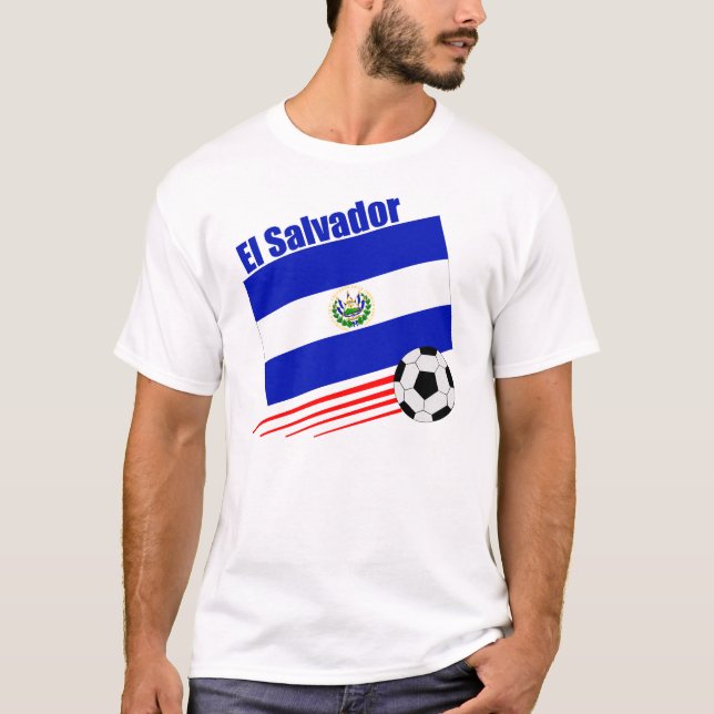 T-shirt Équipe de football du Salvador (Devant)